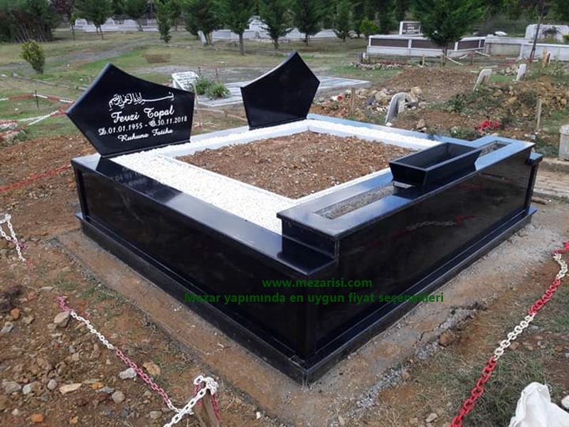 İKİ KİŞİLİK KOMPLE GRANİT MERMER MEZAR YAPIMI MODELİ