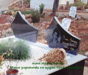 MEZAR BAŞ TAŞINA LAZER RESİM 