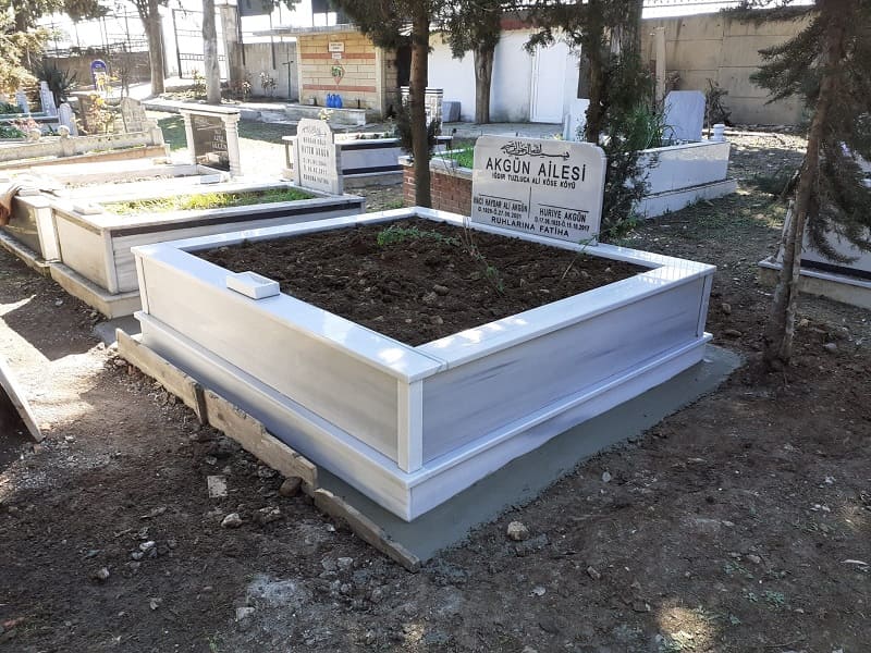 İKİ KİŞİLİK KOMPLE MERMER MEZAR