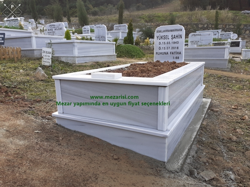 TEK KİŞİLİK KOMPLE MERMER MEZAR