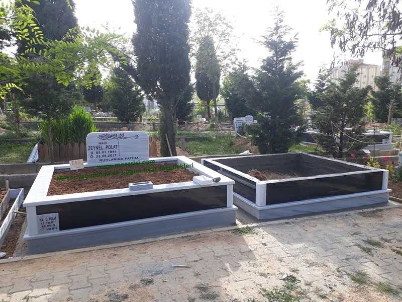 İKİ KİŞİLİK ABSOLUTE BLACK GÖVDE GRANİT MEZAR