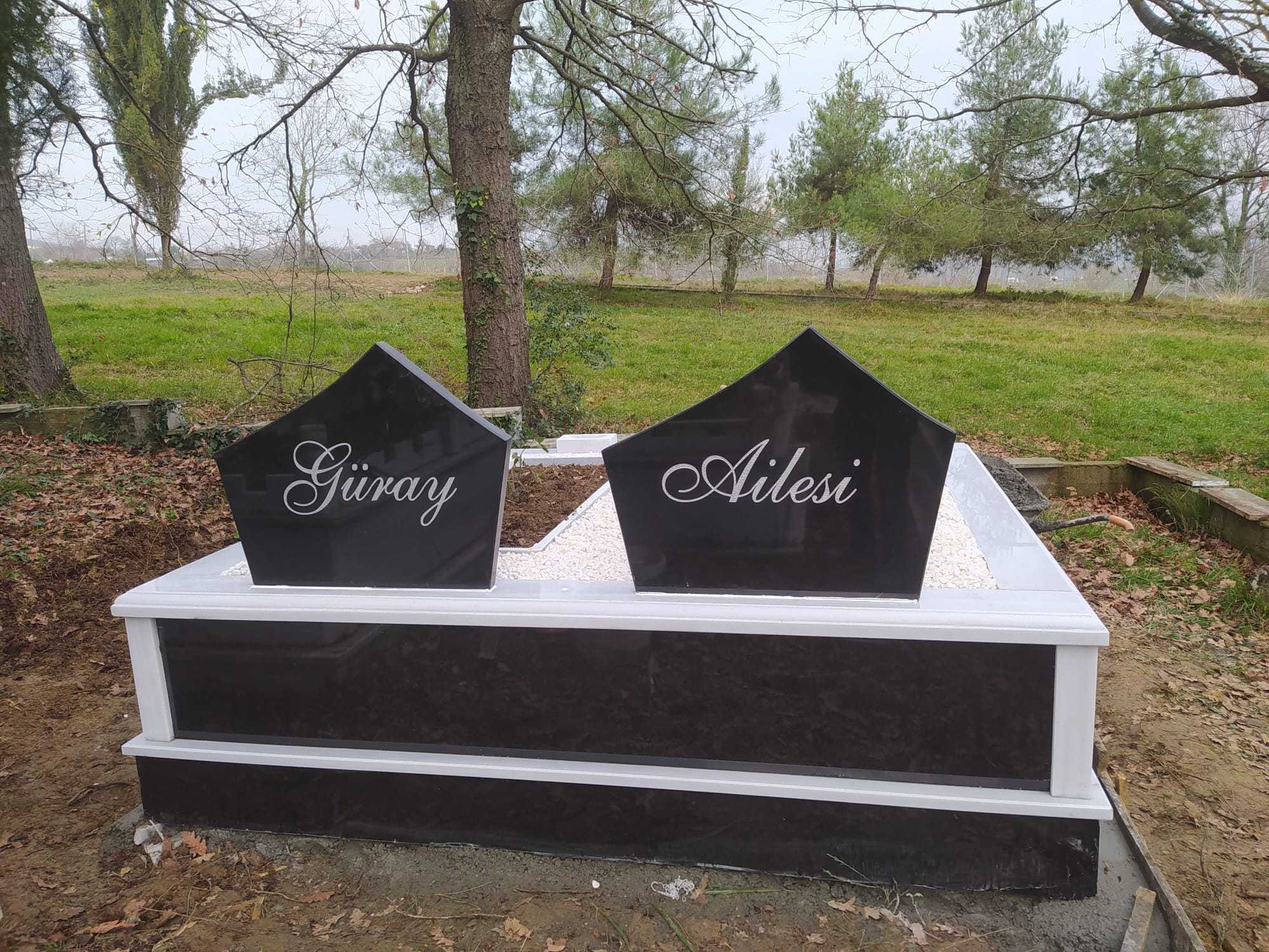 İKİ KİŞİLİK BAŞ TAŞI ÖZEL KESİM GRANİT MEZAR YAPIMI (1)