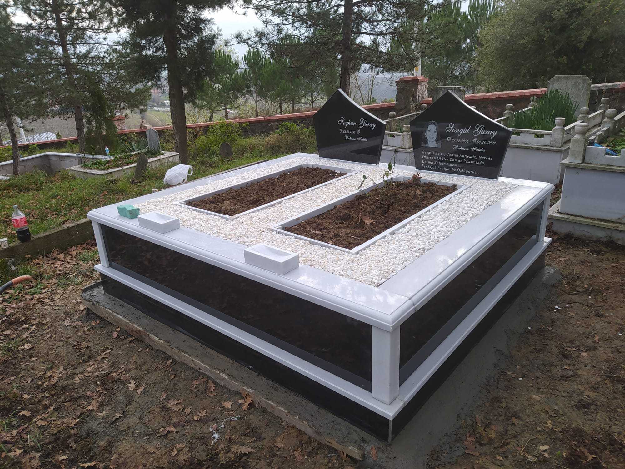 İKİ KİŞİLİK BAŞ TAŞI ÖZEL KESİM GRANİT MEZAR YAPIMI (2)