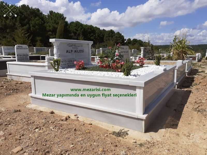 İKİ KİŞİLİK BAŞTAŞI SÜTUNLU MERMER MEZAR (1)