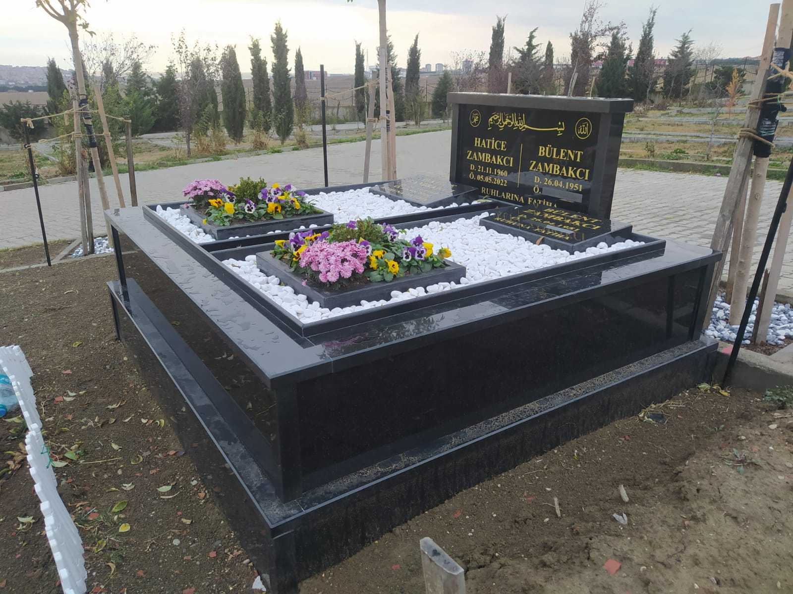 İKİ KİŞİLİK ÖZEL İŞLEMELİ GRANİT MEZAR (1)