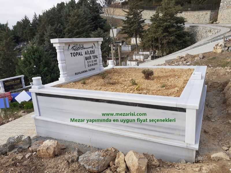 İKİ KİŞİLİK ŞERİTLİ MERMER MEZAR YAPIMI (2)