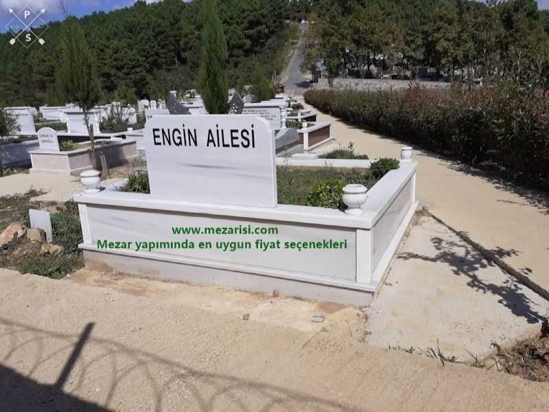 İKİ KİŞİLİK VAZOLU MERMER MEZAR