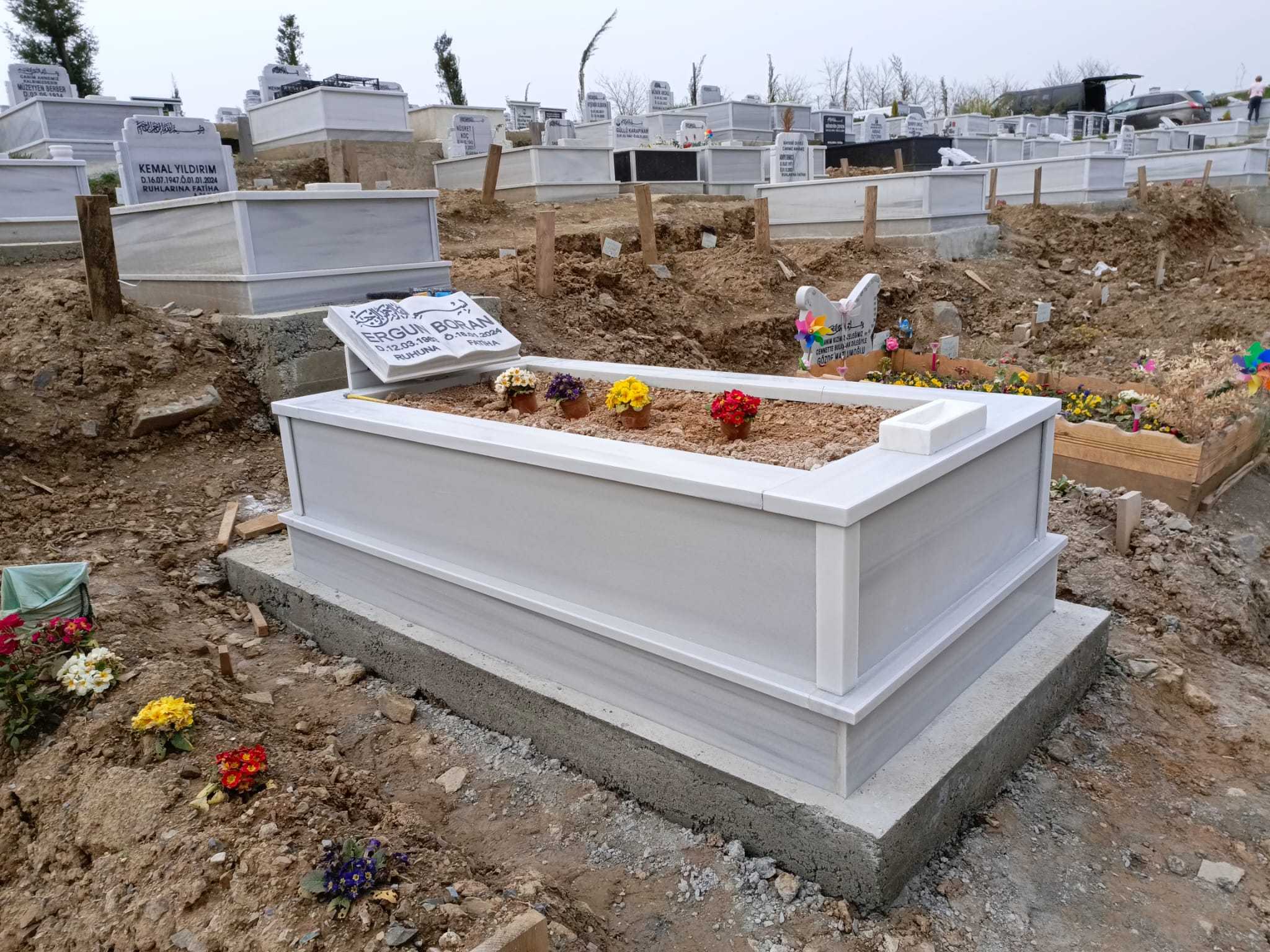 TEK KİŞİLİK BAŞ TAŞI KİTABE MERMER MEZAR (2)