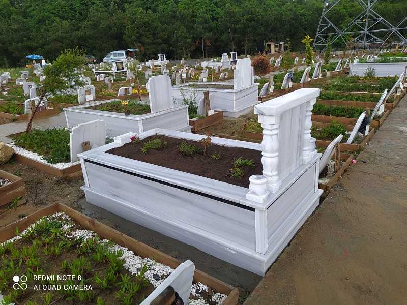 TEK KİŞİLİK BAŞ TAŞI SÜTUNLU MERMER MEZAR (4)