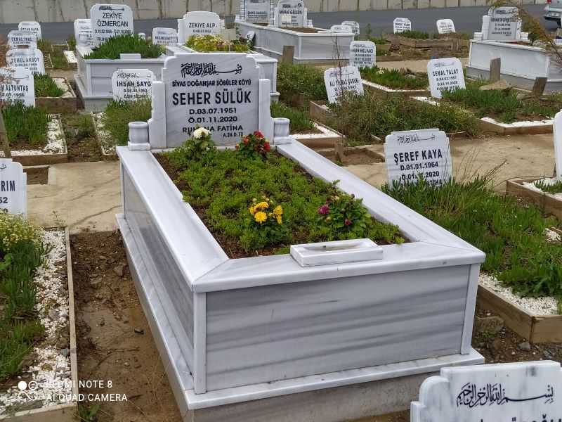 TEK KİŞİLİK BAŞTAŞI MERMER MEZAR (1)