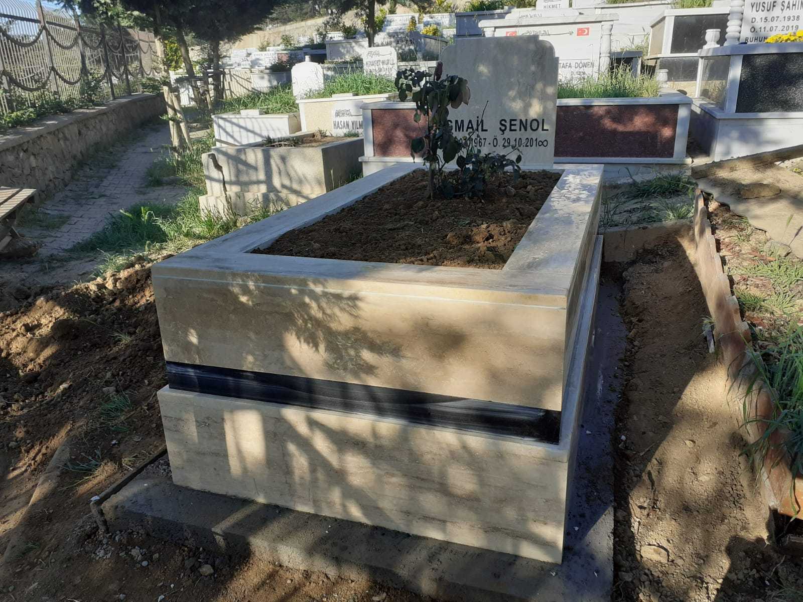 TEK KİŞİLİK TEK ŞERITLİ MERMER MEZAR (2)